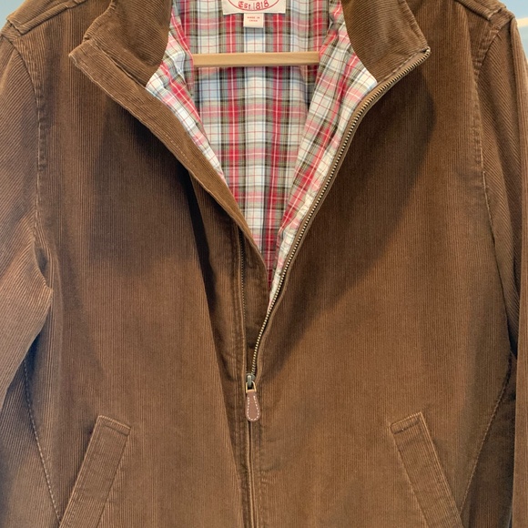 Vintage Brooks Brothers Men's Brown Corduroy Bomber Jacket - Picture 3 of 6